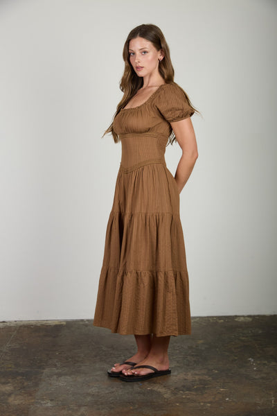 100% Cotton Cottage Midi Dress