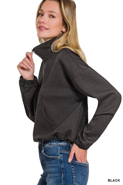 Scuba Half Zip Pullover Sweatshirt