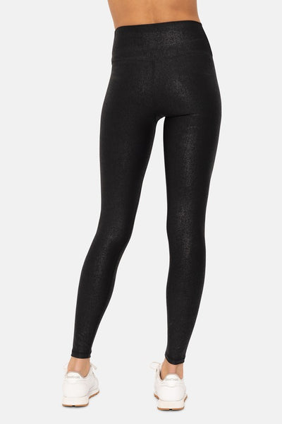 Sparkle Foil  Look Crossover Leggings