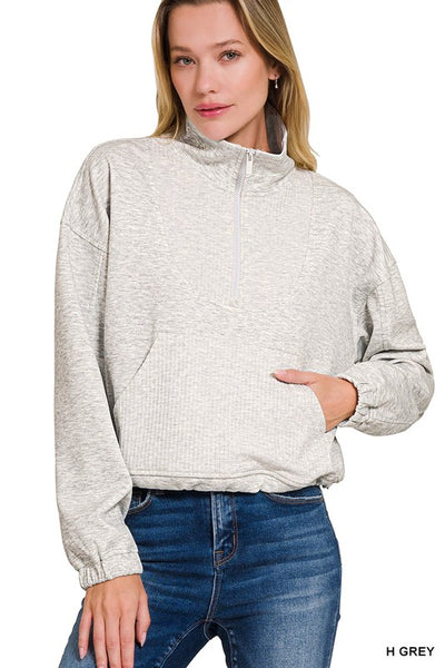 Scuba Half Zip Pullover Sweatshirt