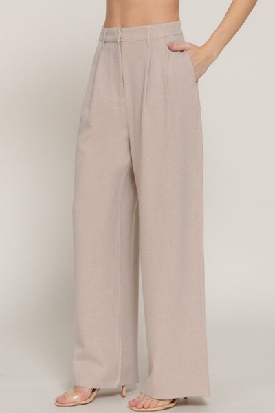 Pantalón Wide Leg con Pinzas