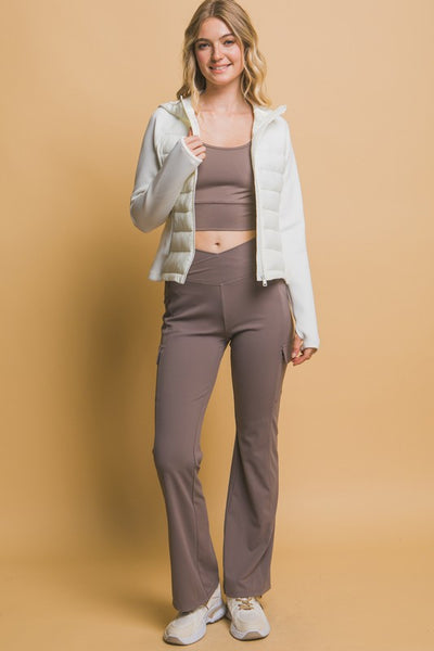 Scuba Padded Long Sleeve Thumb Hole Jacket