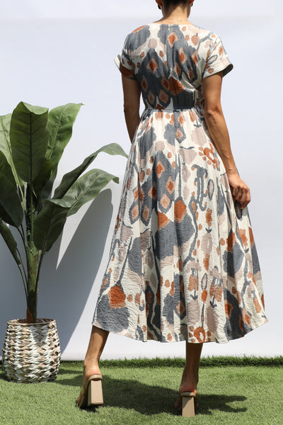 Vestido Midi Estampado