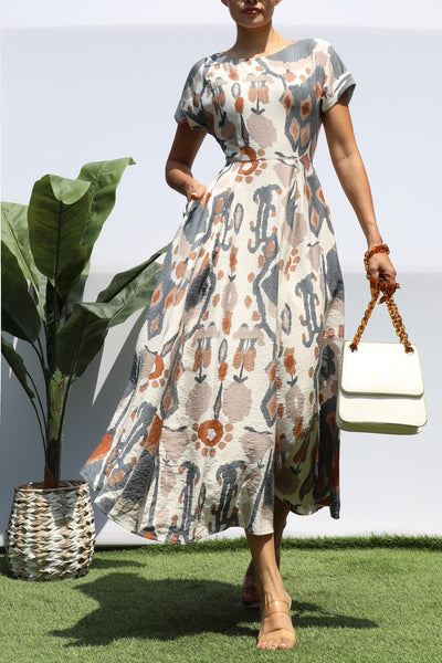 Vestido Midi Estampado