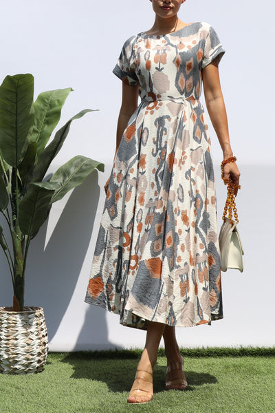Vestido Midi Estampado