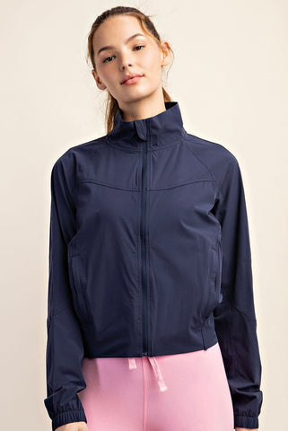 Light Weight Full Zip Up Active Performance Jacket