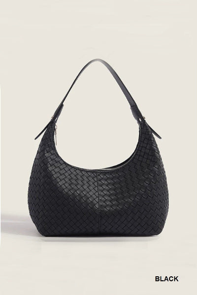 Super Soft Vegan Leather Braided Boho Small Shoulder Bag
