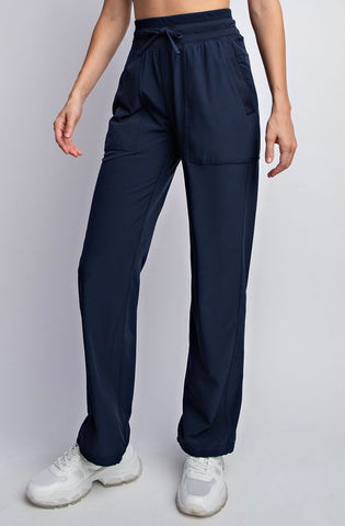 Oxford Mid Rise Full Length Pants