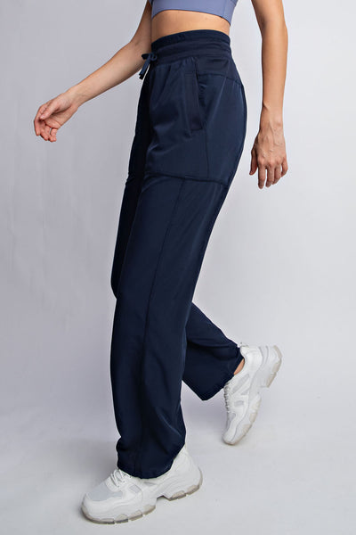 Oxford Mid Rise Full Length Pants