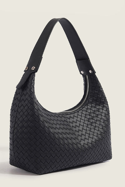 Super Soft Vegan Leather Braided Boho Small Shoulder Bag