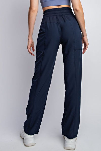 Oxford Mid Rise Full Length Pants