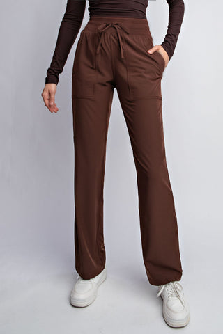 Oxford Mid Rise Full Length Pants