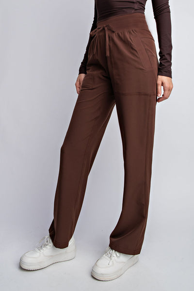 Oxford Mid Rise Full Length Pants