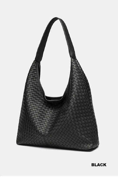 Super Soft Vegan Leather Braided Boho Shoulder Bag