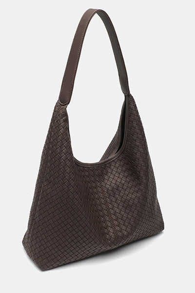 Super Soft Vegan Leather Braided Boho Shoulder Bag
