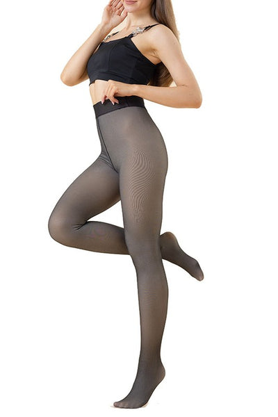 High Compression Stretch Thermal Fleece Lined Tights