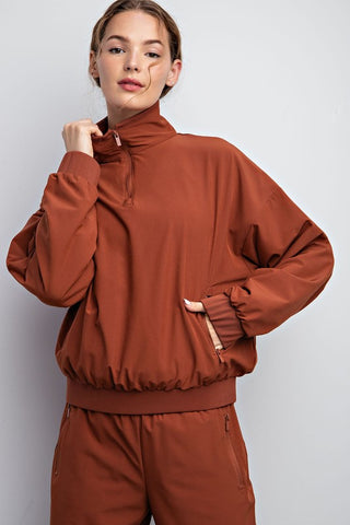 Heavy Fleece Oversize WindBreaker Pullover