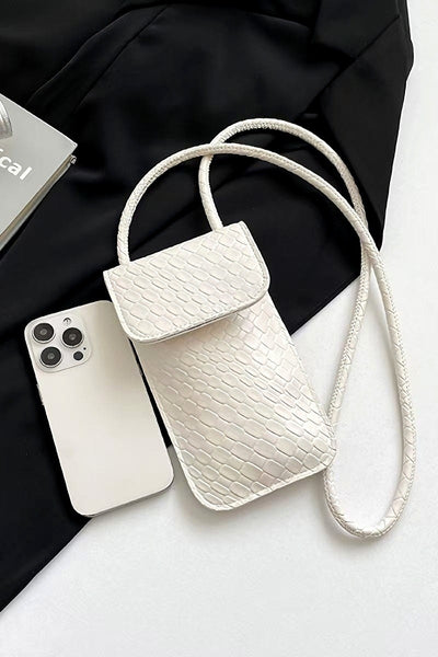 Cartera Cruzada Tejida para Teléfono
