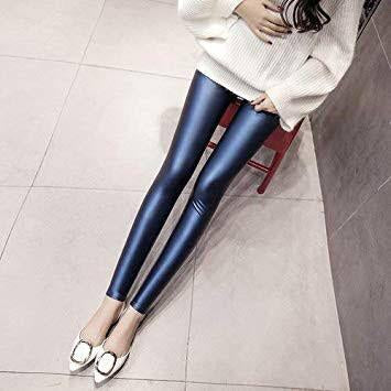 Fleece Super Stretch PU Faux Leather Leggings