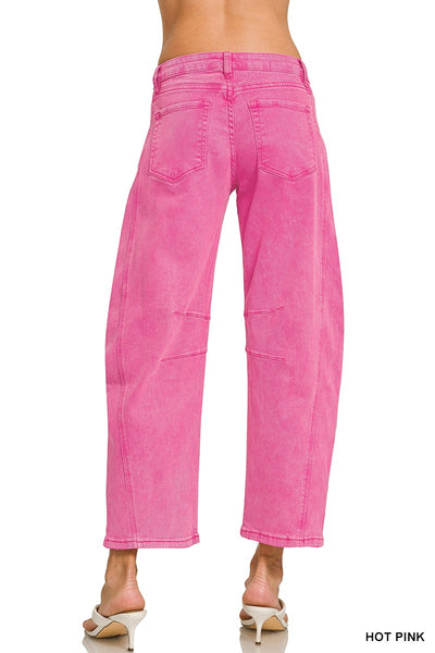 Soft Denim Barrel Jeans
