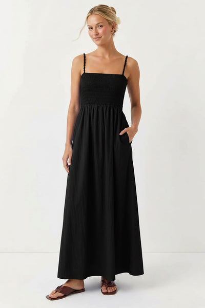 Smocking Maxi Dress