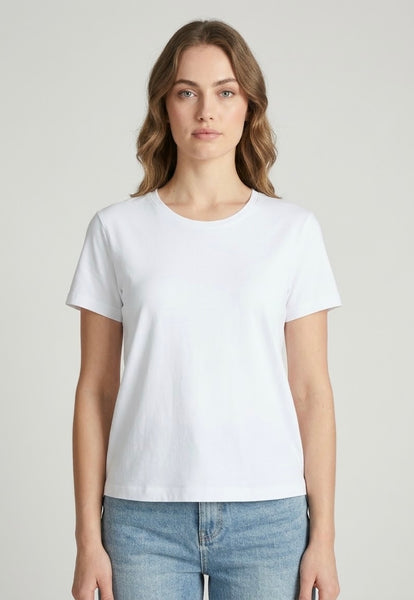 Basic T-Shirt de Algodon Manga Corta con Bra