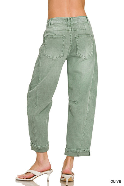 Pantalon de Mezclilla Barrel Soft Denim