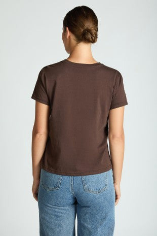 Basic T-Shirt de Algodon Manga Corta con Bra