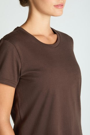 Basic T-Shirt de Algodon Manga Corta con Bra