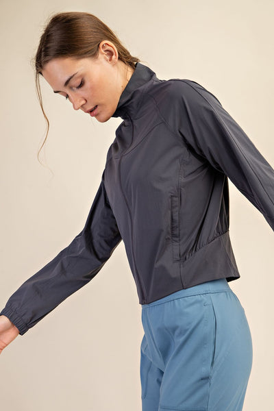 Light Weight Full Zip Up Active Performance Jacket