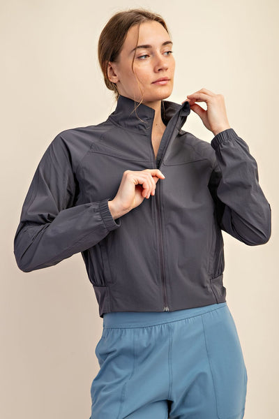 Light Weight Full Zip Up Active Performance Jacket