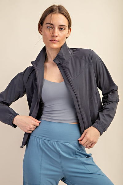 Light Weight Full Zip Up Active Performance Jacket