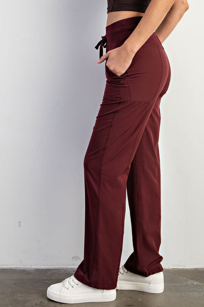 Oxford Mid Rise Full Length Pants