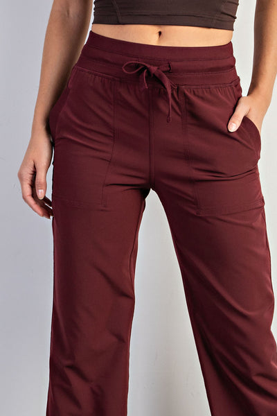 Oxford Mid Rise Full Length Pants