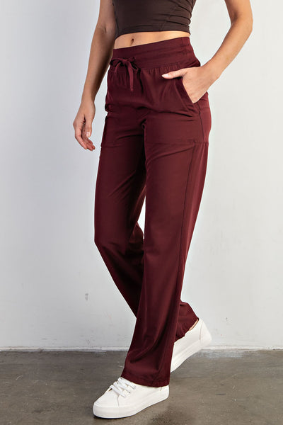 Oxford Mid Rise Full Length Pants