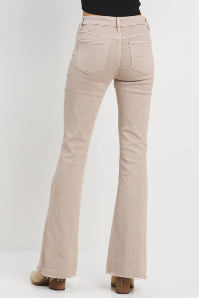 Stretch High Rise Flare Jeans