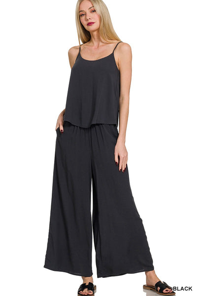 Rayon Wideleg Pants