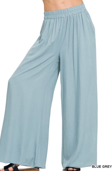 Rayon Wideleg Pants
