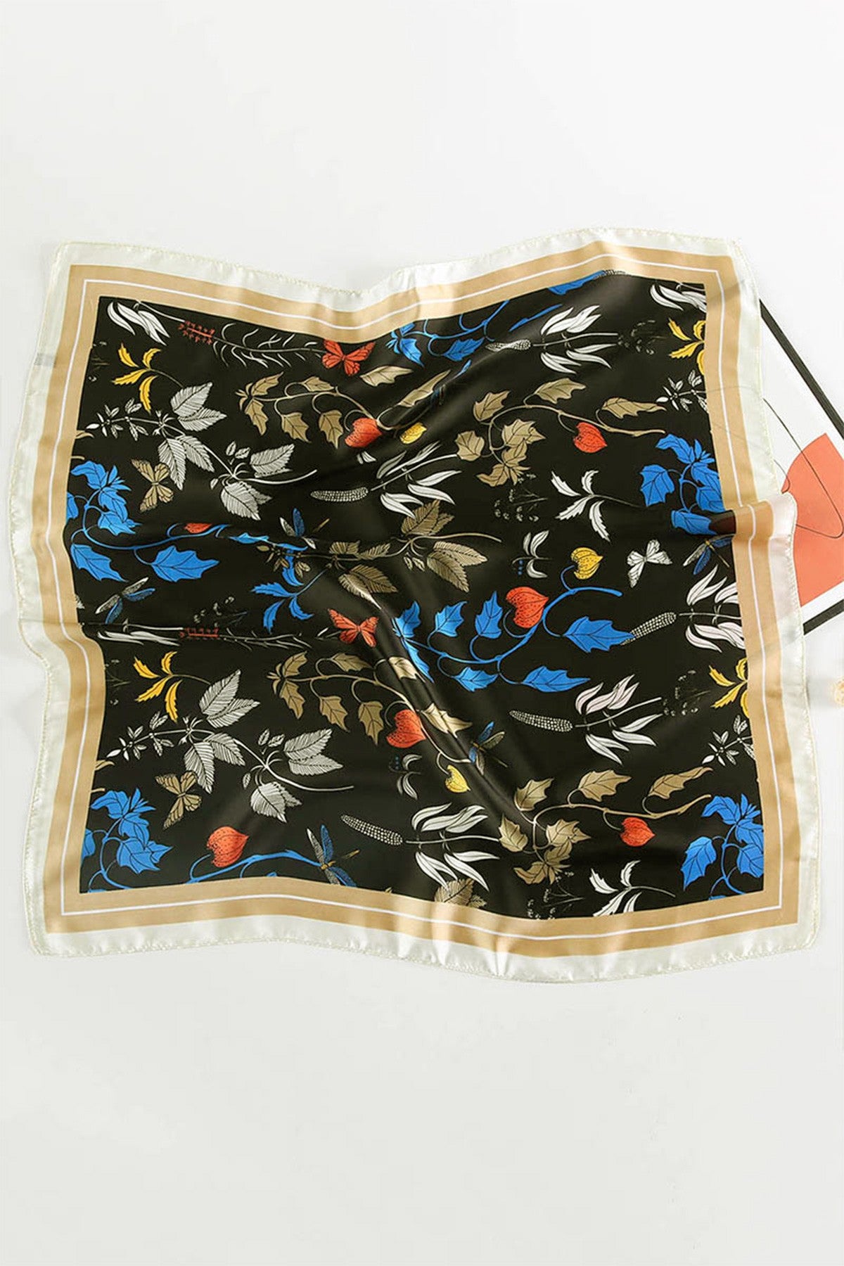 Flowers Silky Square Scarf