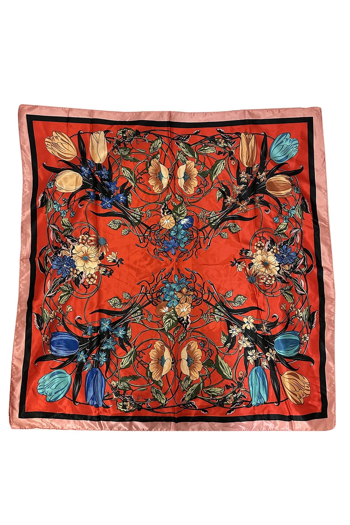 Flowers Square Bandana Scarf