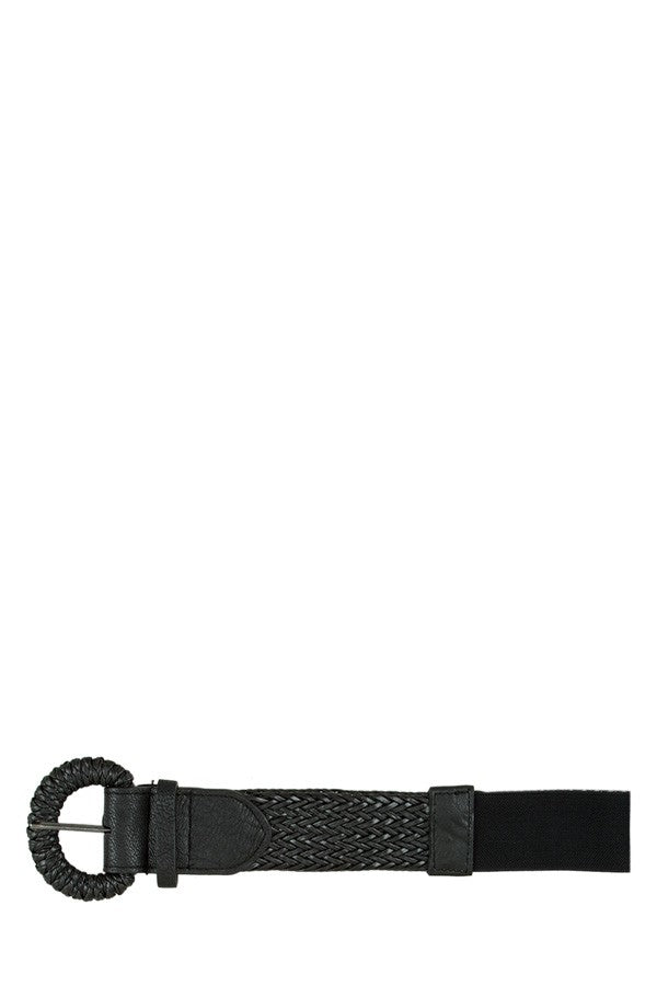 Braided Buckle Elastic Belt
