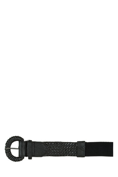 Braided Buckle Elastic Belt