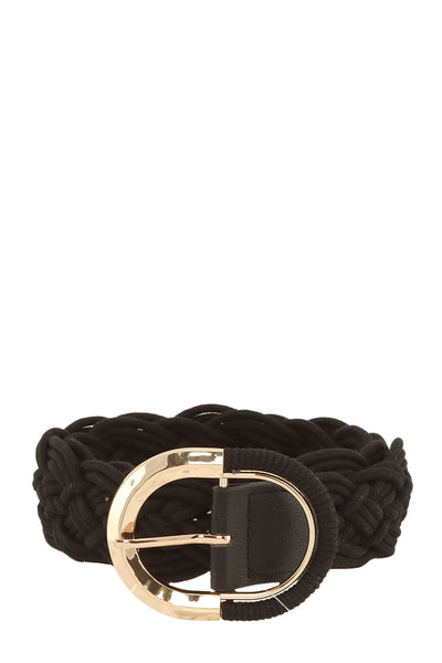 Braided Belt with Metal Buckle