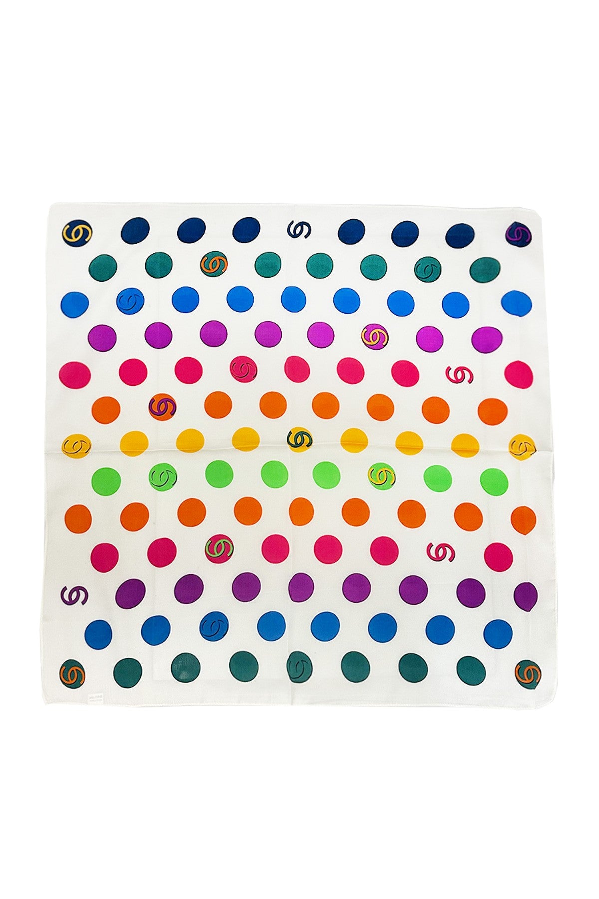 Square Polka Dot Bandana Scarf