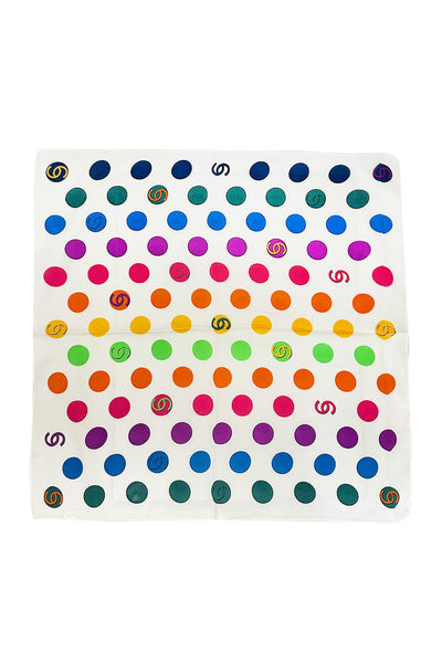 Square Polka Dot Bandana Scarf