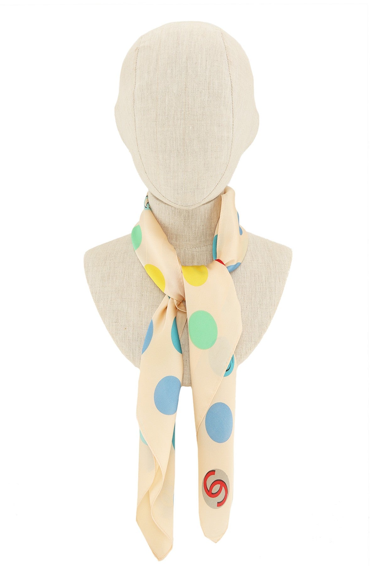 Square Polka Dot Bandana Scarf