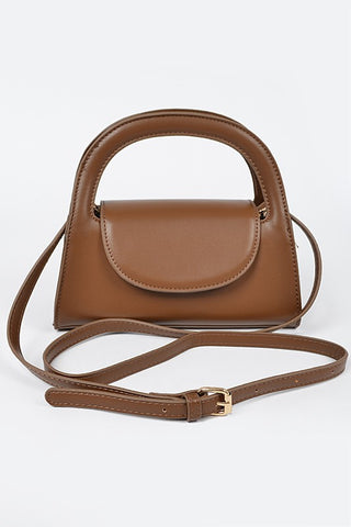 Faux Leather Handle Bag