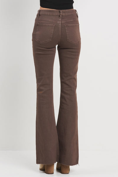 Stretch High Rise Flare Jeans