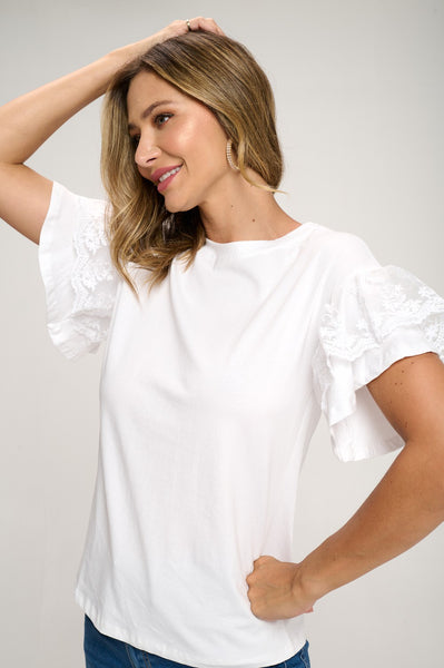 Laced Short Sleeve top