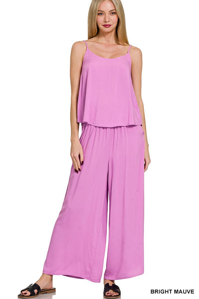 Rayon Elastic Waist Pants